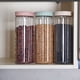 thumbnail image 2 of 3 cajas de almacenamiento de plástico transparente para cocina con sello para cereales., 2 of 8