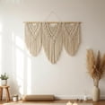 thumbnail image 4 of Colgante de Pared de Macramé, Tapiz de Macramé para Colgar en La Pared, Tapiz de Hojas Tejidas A Mano Bohemio, Decoración Tejida Bohemia para Apartamento, Galería, Sala de Estar, 4 of 7