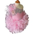 thumbnail image 3 of Jenniferwu G095PINK Infant Toddler Baby Newborn Little Girl's Pageant Party Birthday Dress12-18Months Lightpink, 3 of 6