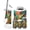 Color 3, variant on Bathroom Accessory Set 6 Piece Pink Tiger Vibrant Tropical Jungle Foliage Flowers Trash can, Toothbrush Holder, Toothbrush Cup, Soap Dispenser, Soap Dish, Toilet Brush Holder
