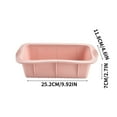 thumbnail image 3 of 2 Pcs Silicone Bread Loaf Pan Rectangular Non Stick Baking Mold Pans, High Heat Resistant Bpa Free Material, For Homemade Bread Cakes Brownies Cheesecakes Oven Microwave Freezer, 3 of 7