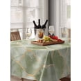 thumbnail image 6 of Sage Green Geometric Table Cloth, Modern Morocco Abstract Art Waterproof Tablecloth for Rectangle Tables, Reusable Washable Fabric Table Cover for Restaurant Kitchen Dining Tables 52"x70", 6 of 6