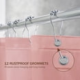 thumbnail image 6 of Debonair Waterproof PEVA Bathroom Shower Curtain Liner With Weighted Bottom - 72" x 72" ,Pink, 6 of 10