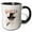 Black/White, variant on 3drose, Grateful but Grumpy Looking White Persian Cat Thanksgiving Humor, 15oz Mug