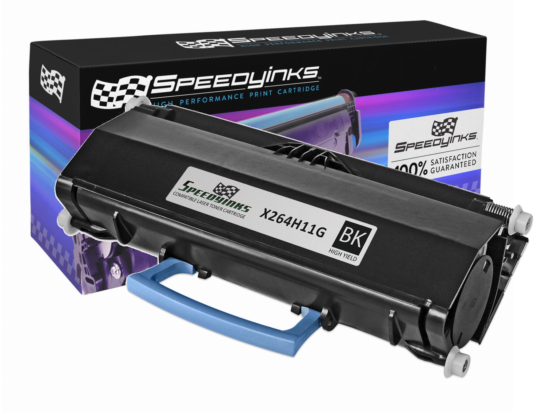 SpeedyInks Compatible Lexmark X264H11G High Yield Black Laser Toner