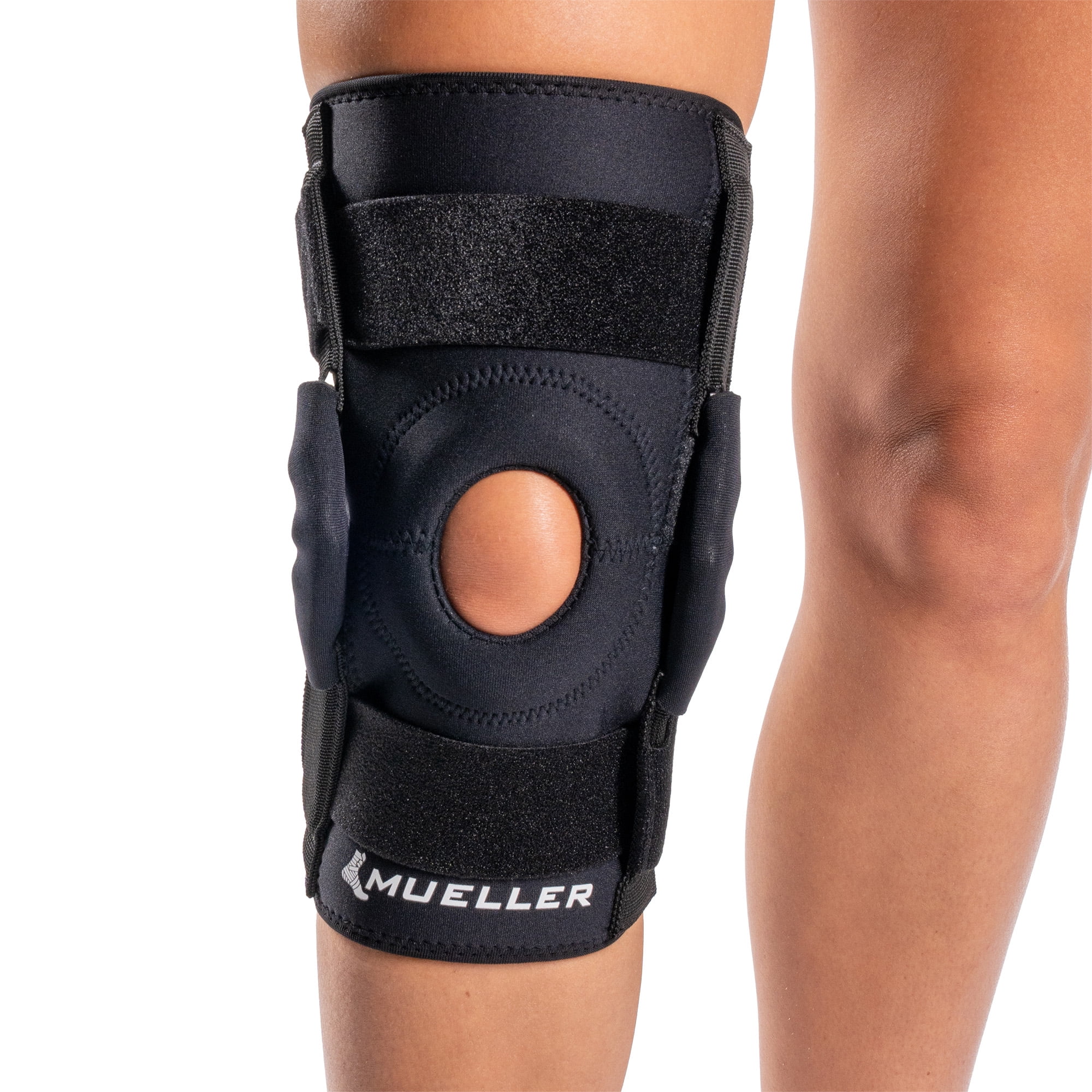 Mueller® Hinged Wraparound Knee Brace, L/XL, Maximum Support Knee Brace