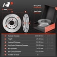 thumbnail image 2 of A-Premium Front & Rear Drilled and Slotted Disc Brake Rotors + Ceramic Pads Kit Compatible with Select Ford Models - For F-150 2012 2013 2014 2015 2016 2017 2018 2019 2020, 12-PC Set, 2 of 6