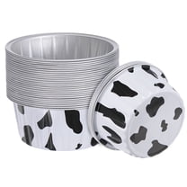 Black&White Cupcake Cups 50pcs 66x36x85mm Aluminum Foil Standard Cupcake Liners