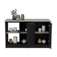 thumbnail image 4 of Pemberly Row Modern Engineered Wood Kitchen Island in Multi-Color, 4 of 6