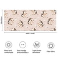 thumbnail image 3 of Cute Hedgehog Pattern with Flowers Bathroom Rugs Mat,Non Slip Microfiber Bathroom Rug,Rubber Backing,Soft Bathroom Mats for Bathroom Floor,Tub and Shower,60x24in(150x60cm), 3 of 5