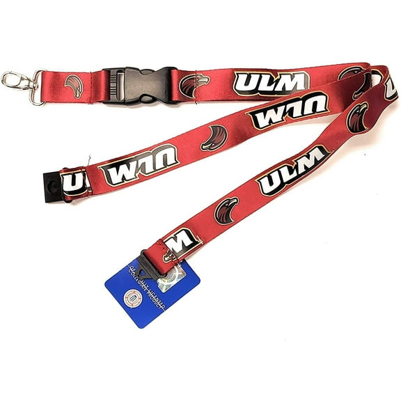 Louisiana Monroe Warhawks Premium Lanyard 2-Tone Breakaway Clip Keychain NCAA