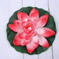 thumbnail image 2 of Artificial Flowers Outdoor Water Lily Lotus Flower Artificial Lotus Leaves Pool Floating Decoration Pool Lotus Flower, 2 of 2