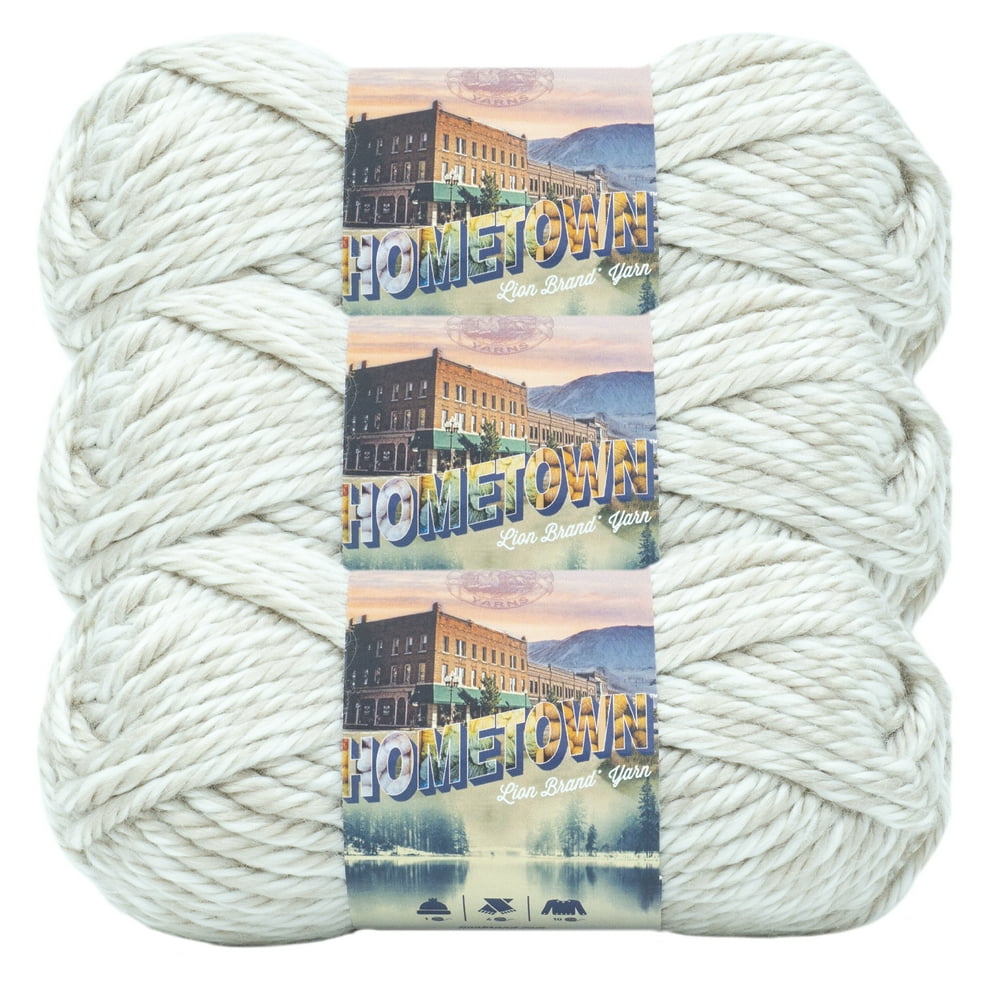 Lion Brand Yarn Hometown Catskills Corner Basic Super Bulky Acrylic Multicolor Yarn 3 Pack