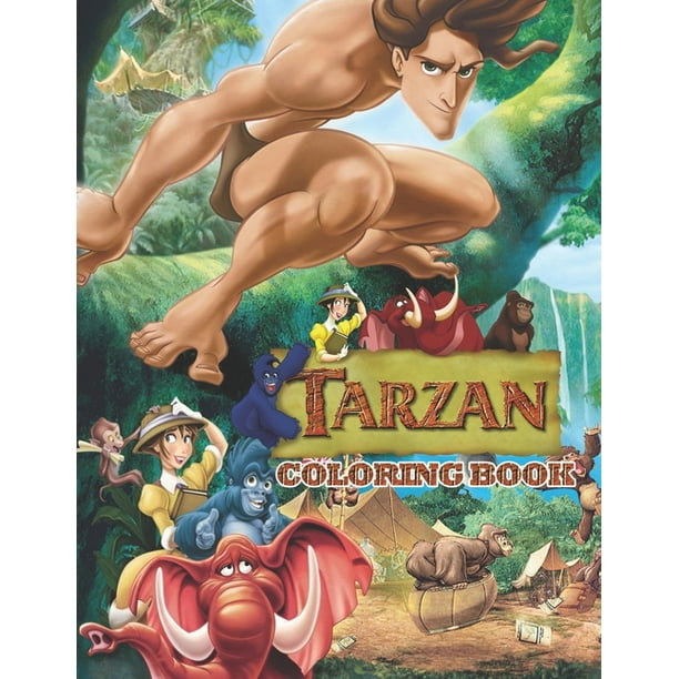 Tarzan Coloring Book : Lovely Gift for Kid, Toddler, Children ...