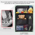 thumbnail image 4 of 2PCS Car Backseat Organizer, Waterproof Practical Back Seat Protector with Tablet Holder, Hanging 6 Storage Pockets with Foldable Table Trays for Vehicles, Car Accessories, 4 of 6