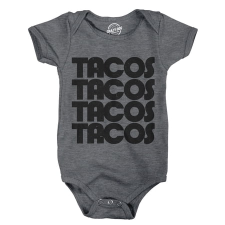 Luvly Creeper Tacos Tacos Tacos Funny Mexican Bodysuit For Newborn Baby New Born Baby Shower Gift New Parents Gift
