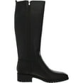 thumbnail image 2 of NINE WEST Womens Brown Pull Tab Goring Padded Lug Sole Barile Square Toe Block Heel Zip-Up Dress Riding Boot 8.5 M, 2 of 3