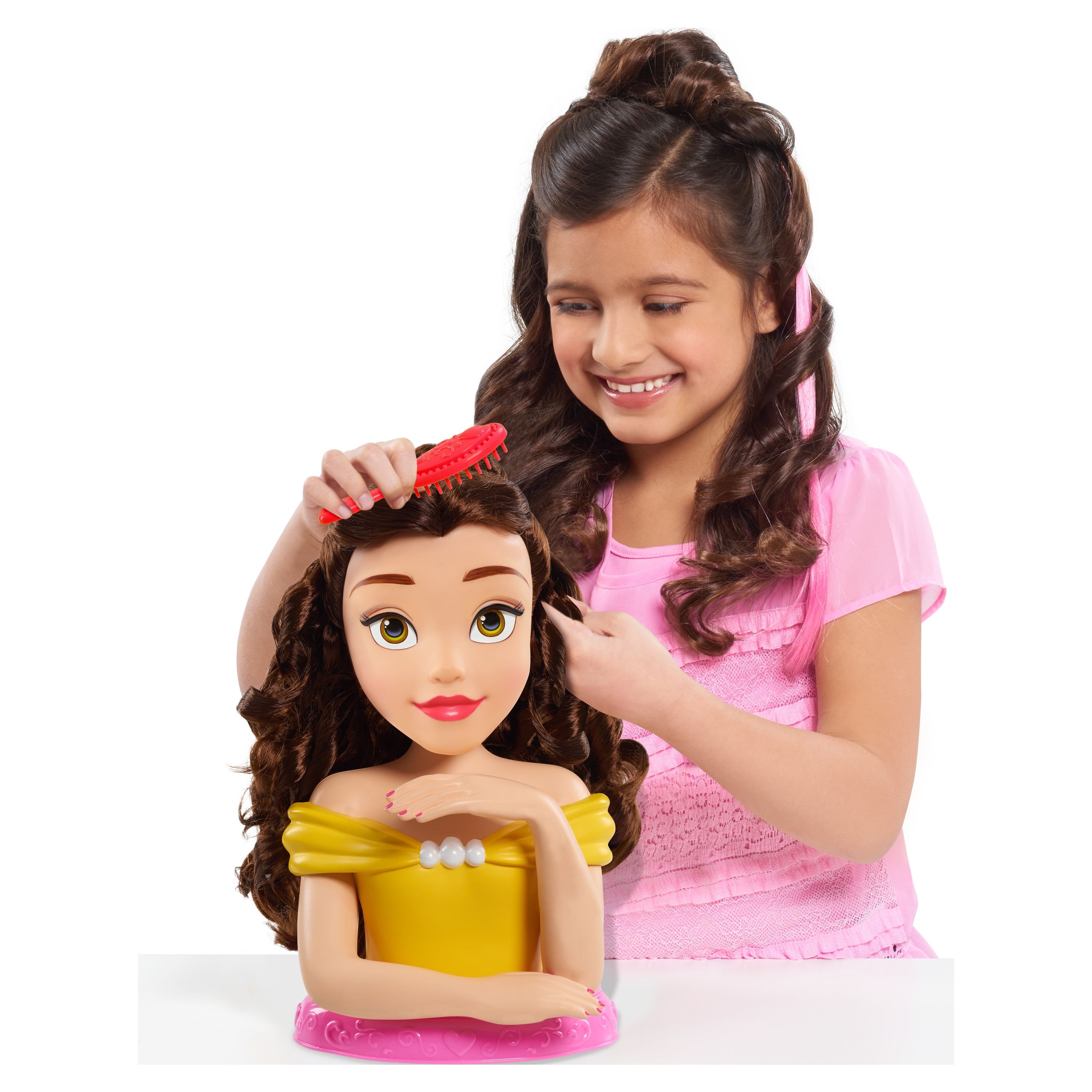 Disney Princess Deluxe Belle Styling Head, 13-pieces, Officially Licensed Kids Toys for Ages 3 Up, Gifts and Presents - image 2 of 6
