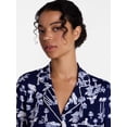 thumbnail image 5 of Joyspun Women's Dreamy Soft Collection Notch Collar Sleepshirt with Long Sleeves, Sizes XS-3X, 5 of 6