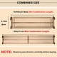 thumbnail image 3 of Divisores de cajones ajustables Organizador de cajones de plástico Divisor de cajones ajustable (27,8-51 cm, juego de 2) Divisores de cajones Almacenamiento de cocina Cubiertos de cocina Baño, 3 of 5