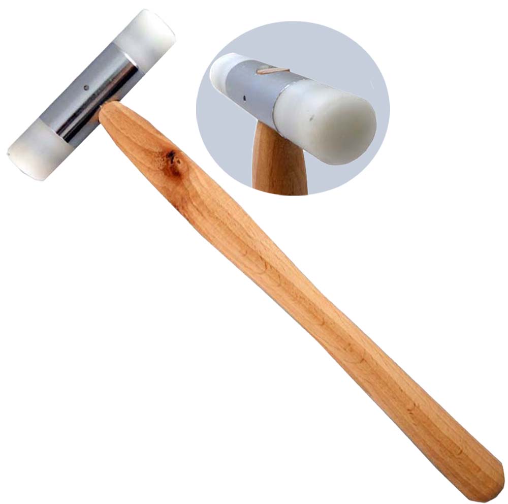 Inch hammer with 3/4 inch Plastic/Nylon Head And Solid Wood Handle