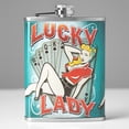 thumbnail image 7 of Lucky Lady Stainless Steel 8 oz Liquor Flask, 7 of 7