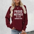 thumbnail image 4 of Proud Mother Of A Few Dumbass Kids Sweatshirts for Women Funny Mother's Day Joke Sweatshirt Pullover Tops, 4 of 5