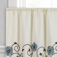 thumbnail image 6 of Royal Garden Kitchen Tier Window Curtain Panels Blue 58x36 Set(Each 29x36), 6 of 7