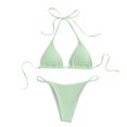 thumbnail image 2 of Mejor Belleza Mujer Traje de Baño de Moda Aumentar el tamaño 2 Piezas Tankini Tops de Bikini y Partes de Abajo Mint Green L, 2 of 7