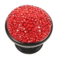 thumbnail image 2 of Poignées de Porte en Alliage d'Aluminium Design Champignon en Strass Brillant Poignée de Tiroir Créative Poignée de Porte d'Armoire avec Vis (Rouge Noir), 2 of 4