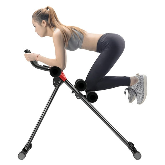 Hzsb Abdominal Roller Abdominal Training Machine LCD Monitor Strength Training Exercise Equipment for Body Shaping 5 Adjustable Heights Suitable for Beginner