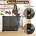 thumbnail image 7 of Retractable Baby Gates for Doorway, Extra Wide Pet Gate for Stairs, Extra Long Child Gates for Large Openings, Mesh Baby Gate, Dog Gate Expandable Gates (Black, 34" Tall x 59" Wide), 7 of 7
