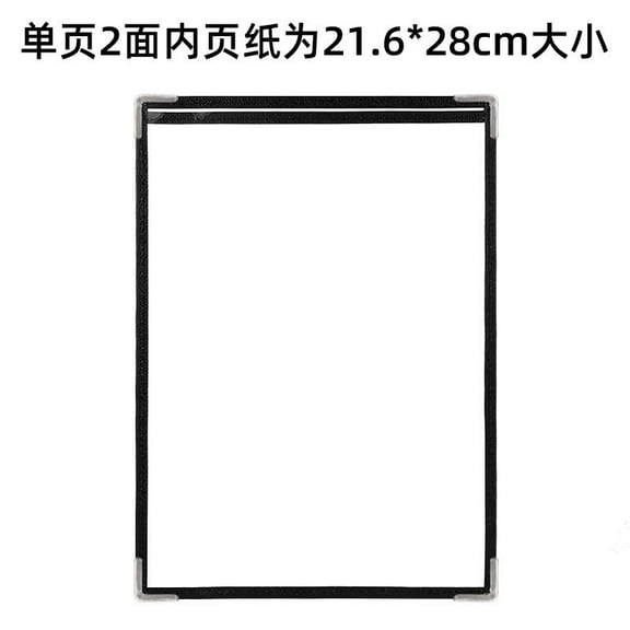BERTDOMD Clear Pvc Menu Cover 2-Side For Restaurants Cafes And Bars Easy To Clean And Replaceable Menu Folder For Organize Your Menus