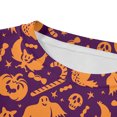 thumbnail image 4 of XAOFW Girls Pajamas Halloween All‑Over Print Long Sleeve Tops Pants Toddler Kids Fall Winter Cozy Loungewear 2-3 Years, 4 of 6