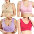 thumbnail image 5 of Women's 3 Pack Seamless Comfortable Sports Bra with Removable Pads,M-5XL, 5 of 9
