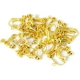 thumbnail image 2 of 20PCS Ear Clip Converter Clip on Earring Converter Components for No-Pierced Ears DIY with Screw Adjustment, Gold Color, 2 of 5