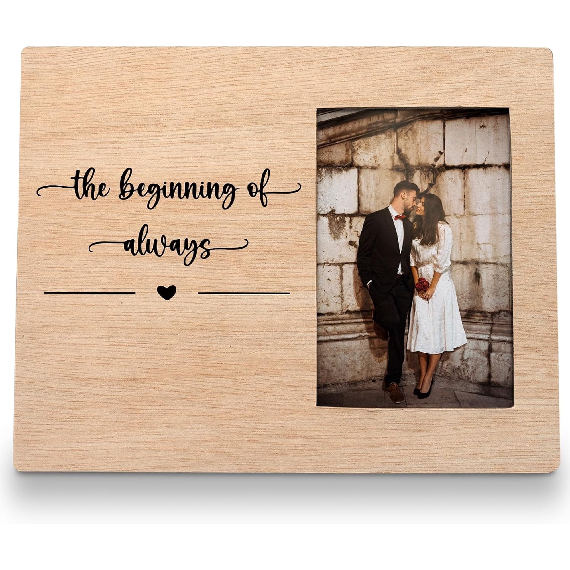 Engagement Picture Frame 8x10, Engagement Gifts, Wedding Picture Frame, Wedding Gifts for Couples Newly Her Him, Engaged Picture Frames, The Beginning of Always Couple Photo Frame 4x6