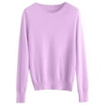 thumbnail image 3 of JIANJIA Sweaters For Women Autumn Winter Round Neck Solid Color Long Sleeves Pullover Sportwear, 3 of 3