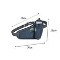 thumbnail image 2 of Sac Banane avec Porte-Bouteille, Sac Banane de Randonnée pour Femmes Hommes, pour Randonnée Marche Entraînement, 2 of 5