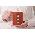 thumbnail image 7 of WIRESTER 11oz 325ml Ceramic Tea Cup Coffee Mug With Handgrip For Gift, Birthday, Anniversary, Christmas – Football Pattern, 7 of 7