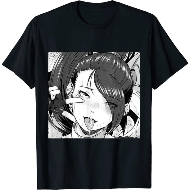 Ecchi Otaku Hentai Waifu Ahegao - Camiseta manga anime