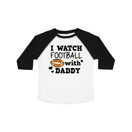 

Inktastic I Watch Football with My Daddy Gift Toddler Boy or Toddler Girl T-Shirt