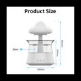 thumbnail image 4 of Rain Cloud Humidifier USB Night Light for Room Office AromaDiffuser Water Drop Sound with Remote Control Humidifier-A,1 x Humidifier 1 x Remote control (without 2xAAA batteries) 1 x USB cable,White, 4 of 9