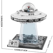 Space UFO Spaceship Building Sets, Galaxy Interstellar Spaceship Sets,Collection Creative Star Spaceship Building Kit for Animation Fans