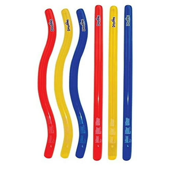 Swimline Doodles Inflatable Pool Noodle Float, 6 Count