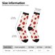 thumbnail image 2 of Fotbe Abstract Red Polka Dot Calcetas Largas con Estampado para Hombre y Mujer – Calcetas de Compresión Transpirables y Elásticas, Viajar y Uso Diario Talla 5-11, 2 of 6
