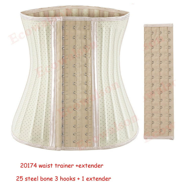 XXXS 6XL 25 Steel Bone Waist Trainer for Women Corset Cincher Body Shaper Girdle Trimmer with Steel Bones And Extender Walmart