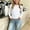 White, variant on Eltusu Girls Tops, Solid Color Crew Neck Long Sleeve Basic Base Layer Shirts Yellow Size 8 T
