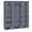 Gray, variant on Non-Woven Fabric Portable Clothes Wardrobe Storage Organizer Closet with 12 Storage Shelves and Movable Clothes Hanging Rod, Easy for Assembly, 58"W x 17"D x 68 7/8"H Gray