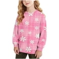 thumbnail image 2 of Piuwrlz Girl Winter Sweatshirts Teen Sweat Top Loose Loose Hoodie Pink Size 11 Years, 2 of 7